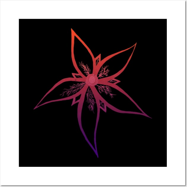 1layr ombre flower design | original by. MMJ49 Wall Art by MMJ49